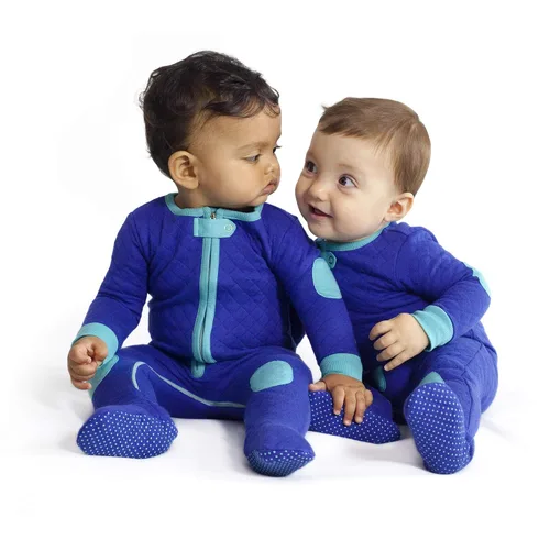 Vista 4 de baby deedee Sleepsie - Pijama de algodón acolchado con pies, 6-12 meses