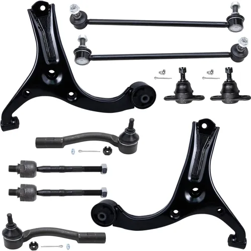 Vista 43 de Detroit Axle - Kit de suspensión delantera de 10 piezas para Chevrolet Trailblazer GMC Envoy 2004-2007 2005 2006 Soportes de brazo de control