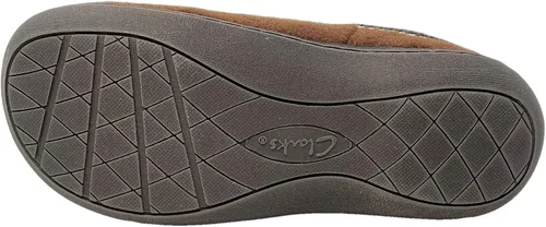 Vista 5 de Clarks Pantuflas tipo zueco de fieltro de lana para mujer JMH1319T - Cálidas y acogedoras con forro de piel sintética - Pantuflas de casa