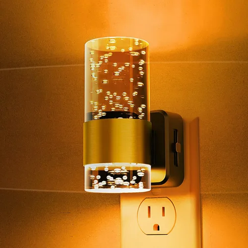 Vista 36 de L LOHAS LED Las luces nocturnas se enchufan a la pared, luz nocturna con Anillo de oro-3CCT