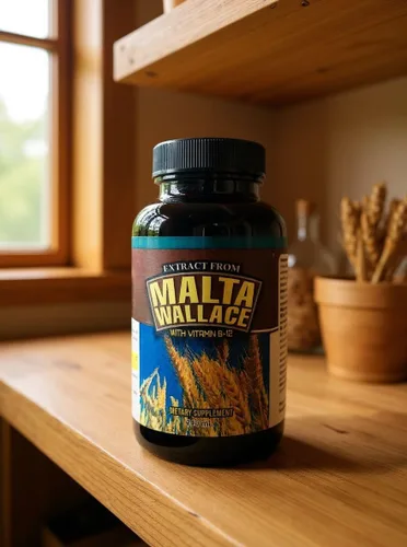 Vista 5 de Malta Wallace - Extracto de Malta con vitamina B-12 oz