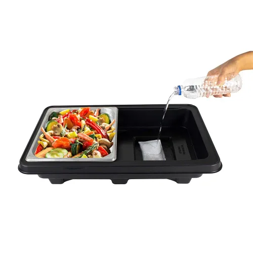 Vista 2 de Sterno 70362 SpeedHeat Sistema de calentamiento de alimentos reutilizable resistente para catering, sin llama, 4/case
