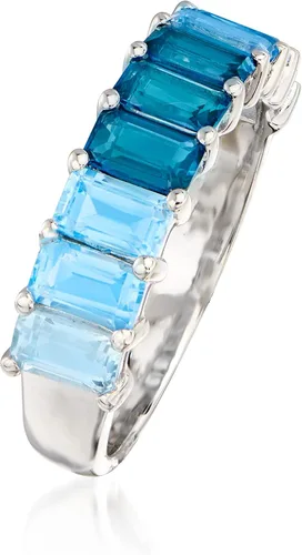 Vista 3 de Ross-Simons 2.60 ct. t.w. Tonal Blue Topaz Ring in Sterling Silver
