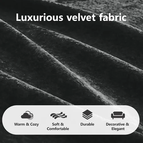 Vista 7 de Velvet Boneless Couch with Ottoman, 80 in Velvet Reversible L Sectional Sofa Overstuffed 32D Boneless Cloud Couch,No Assembly Need, for Small Spaces
