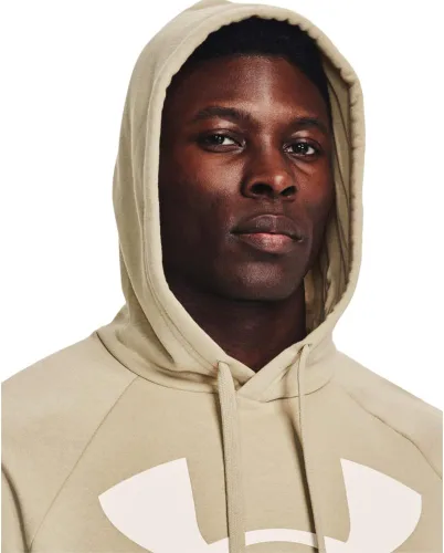 Vista 5 de Under Armour Rival - Sudadera con capucha para hombre, con logotipo grande Rival Fleece