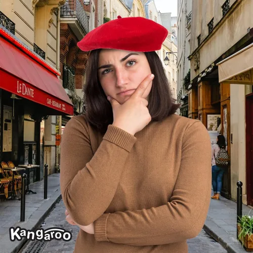 Vista 8 de Kangaroo Boina de lana - Sombrero francés - Talla única