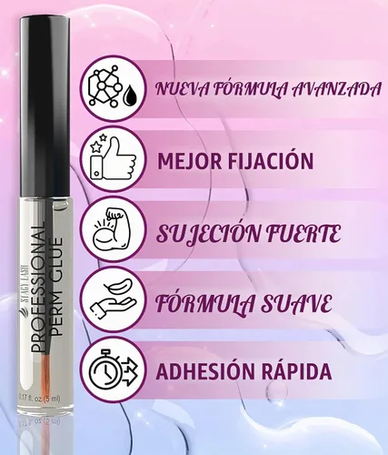 Vista 2 de STACY LASH Pegamento permanente profesional, 0.17 onzas líquidas, 0.17 onzas líquidas, adhesivo transparente para pestañas, pegamento soluble