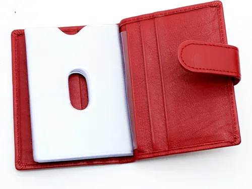 Vista 5 de STARHIDE Soft Genuine Leather Compact Credit Debit Card Holder Case with Removable Plastic Sleeves 210
