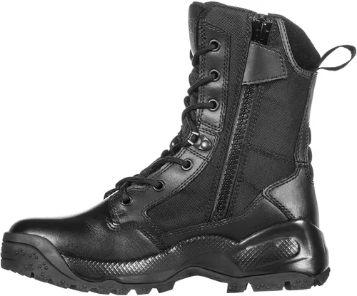 Vista 3 de 511 ATAC 20 - Botas de combate militares tácticas con cremallera lateral de 8 pulgadas estilo 12403 color negro