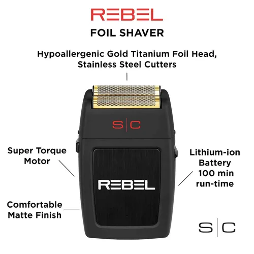 Vista 7 de StyleCraft Rebel Professional Super Torque Motor eléctrico para hombre Máquina de afeitar
