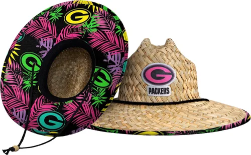 Vista 40 de FOCO - Sombrero de paja con logotipo de equipo universitario de NCAA y estampado floral para hombre