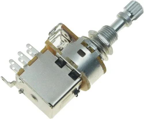 Vista 5 de Dopro Potenciómetro de guitarra bajo Push Pot (No Pull Anymore) Audio Taper Guitar Potenciómetro A250K