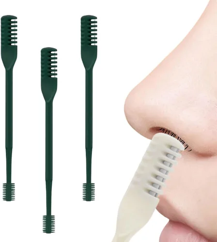 Vista 10 de Cortador de pelo nasal, 2025, nuevo cuchillo manual portátil de vello nasal, recortador de vello nasal para hombres y mujeres, herramienta de Beige