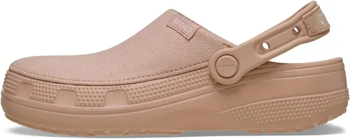 Vista 7 de Crocs Zuecos clásicos de lona elaborados unisex para hombres y mujeres Caramelo rosa