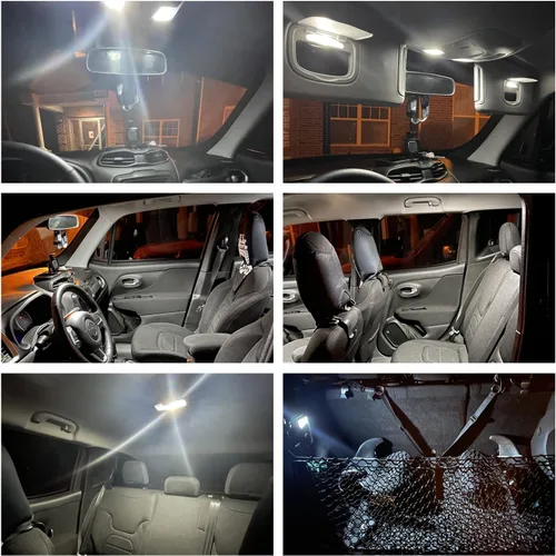 Vista 4 de 9 bombillas LED interiores para Hyundai Kona/Kona N 2017 2018 2019 2020 2021 2022 superbrillantes 6000K LED blancas bombillas interiores bombillas