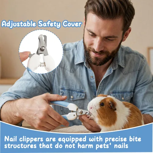 Vista 3 de 6PCS Rabbit Grooming Kit Small Animal Grooming Set Rabbit Brush Nail Care