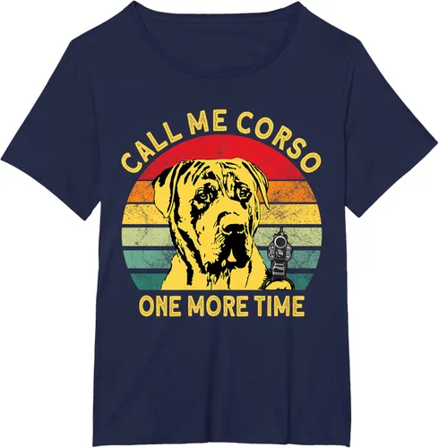 Vista 14 de Canary Dog Dad Call Me Corso Once More Perro Presa Canario Camiseta, Negro