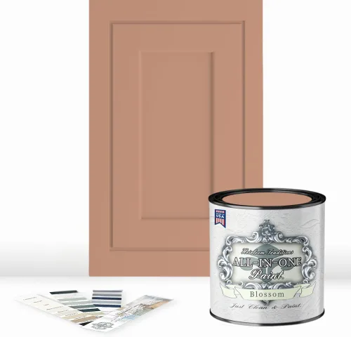 Vista 179 de Pintura TODO EN UNO, Abbey (gris cálido), Muestra de 8oz - Pintura duradera para gabinetes y muebles. Imprimación y capa superior incorporadas,