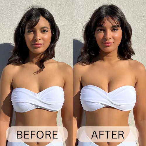 Vista 7 de Insertos de relleno push-up de estilo sin tirantes para mujer, para trajes de baño, sujetadores deportivos y ropa