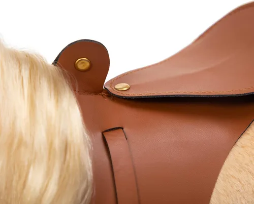 Vista 9 de HollyHOME Caballo Palomino de Peluche Animal Bonito Poni Juguete de Peluche Juego de Simulación Caballo 11 pulgadas Beige