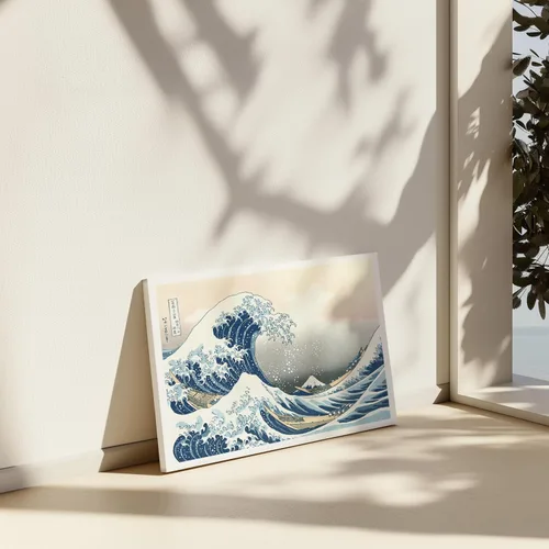Vista 5 de Poster Master Lienzo The Great Wave – Impresión náutica retro – Arte japonés – Regalo para artista, amigo – Arte ilustrado – Decoración