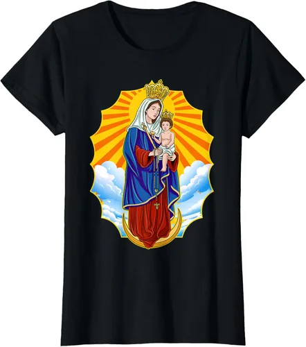 Vista 38 de Chinita Chiquinquira Venezuela Maracaibo Virgen Chiquinquira Chinita Zulia Camiseta negra