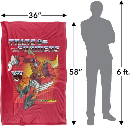 Vista 5 de Transformers Hot Rod Silky Touch Manta súper suave de 36 x 58 pulgadas