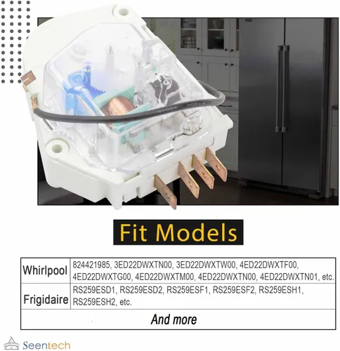 Vista 3 de Seentech W10822278 Temporizador de descongelación para refrigerador fácil de instalar, compatible con refrigeradores y congeladores Whirlpool
