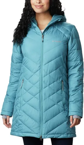 Vista 35 de Columbia Chaqueta larga con capucha Heavenly para mujer Verde (Stone Green)