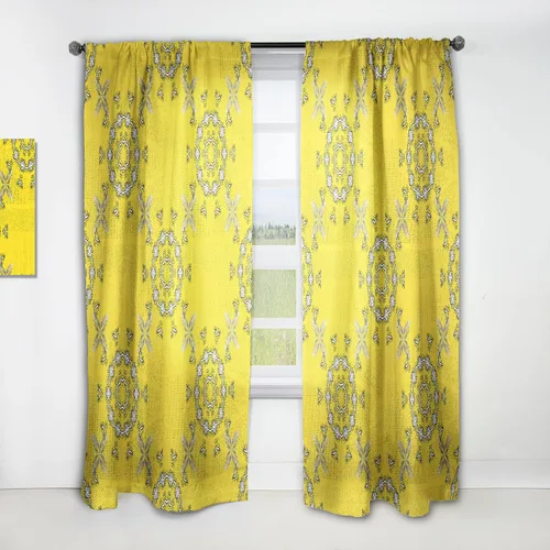 Vista 22 de DesignQ Panel de cortina bohemio y ecléctico 'Ethnic Pattern', 18645, 52x90, (abstracto-bohemio)