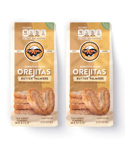 Vista 12 de Galletas de mantequilla mexicanas, 3.6 onzas (paquete de 3), hechas con mantequilla real e ingredientes simples por La Monarca Bakery