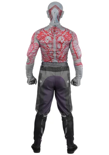 Vista 2 de Disfraz Deluxe para Hombre de Drax de Marvel Multicolor