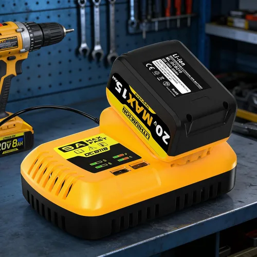 Vista 7 de 【210W】 Cargador de batería rápido DCB118 9A, compatible con DEWALT 20V/60V