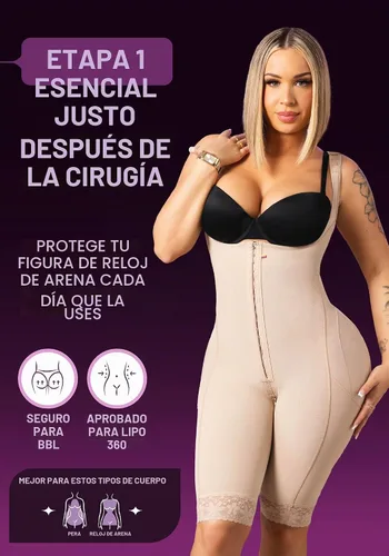Vista 2 de Snatched Body Etapa 1 Faja Postcirugía, Fajas Colombianas Moldeadoras Negro