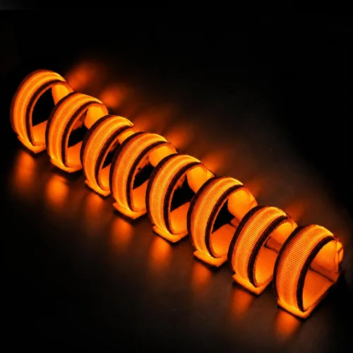 Vista 10 de FANL Pulseras LED brillantes, 3 modos de luz, recuerdos de fiesta iluminados Paquete de 12 – Surtido de 6