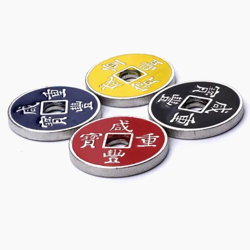 Vista 6 de Enjoyer Moneda mágica-Monedas chinas con conchas expandidas Juegos de magia Trucos de magia 4 monedas monedas antiguas Accesorios de accesorios