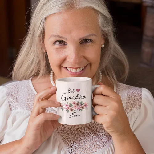 Vista 2 de Vivulla68 Mejor Taza de Café para la Mejor Abuela - Regalo Divertido Para Abuelas, Grammy, Abuelita, Nana, Gigi, Mimi, Mamaw - Regalo Genial Para
