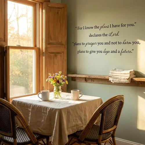 Vista 4 de Decalgeek vinilo de pared con frases inspiradoras (22,5 x 20,3 cm) color negro