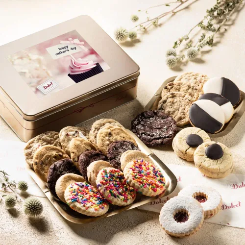 Vista 9 de Dulcet Git Baskets - Cesta de cumpleaños para mujer, surtido gourmet de todos los sabores, para cada ocasión especial, vacaciones, para hombres