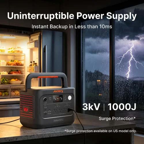 Vista 4 de Jackery HomePower 1000 Plus v2 y batería 2000