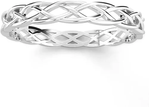 Vista 2 de Anillo de plata esterlina 925 con nudo celta