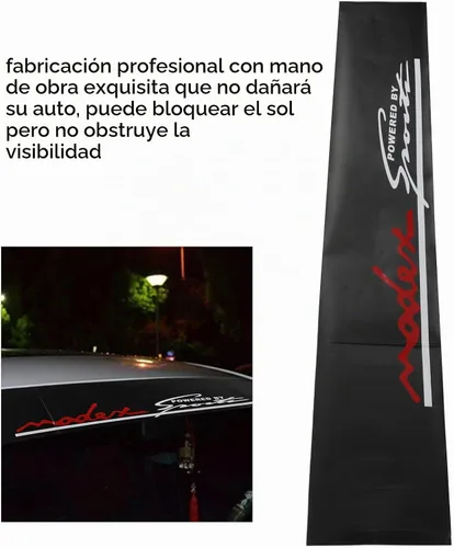 Vista 3 de Adhesivos de vinilo personalizados para parabrisas de automóviles