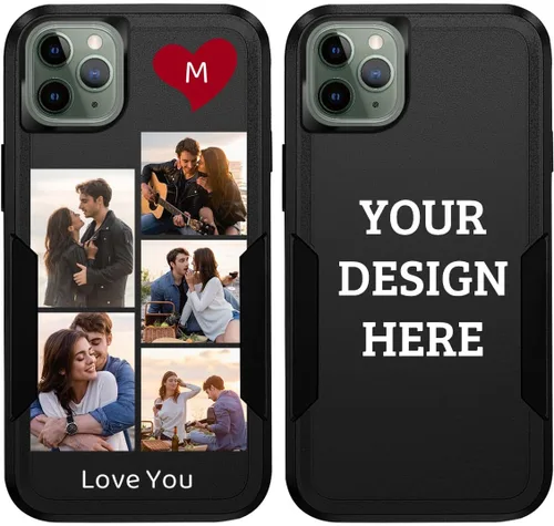 Vista 22 de Fundas de teléfono personalizadas con múltiples imágenes para iPhone 11 Pro Max, imágenes personalizadas, protección contra caídas, cuerpo completo