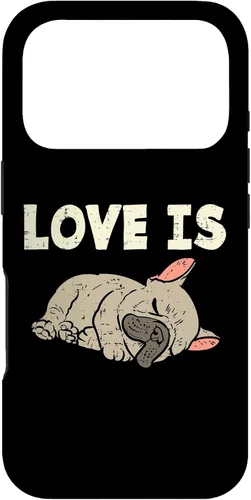 Vista 30 de Love is French Bulldog - Funda de regalo para iPhone 17