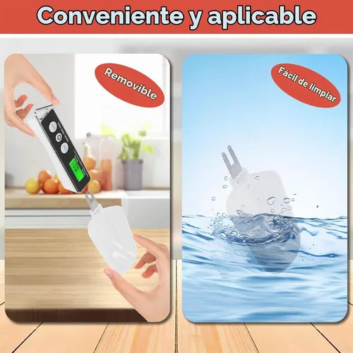Vista 7 de Cuchara medidora digital, 17.64 oz/0.00 oz de alta precisión gramos, taza medidora para el hogar, cuchara digital con 2 cucharas reemplazables