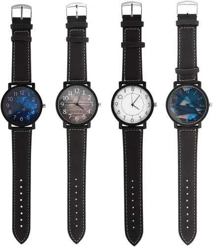 Vista 8 de Reloj de pulsera de cuarzo VGEBY con correa de PU analógica de cuarzo y esfera redonda