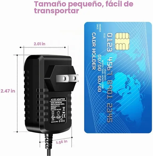 Vista 5 de Adaptador de fuente de alimentación de 9 V CC 1A, pedal de efectos