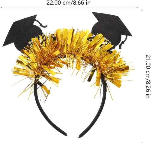 Vista 2 de PRETYZOOM 4 diademas para el pelo diseño de doctorado para graduación para fiestas de graduación 4