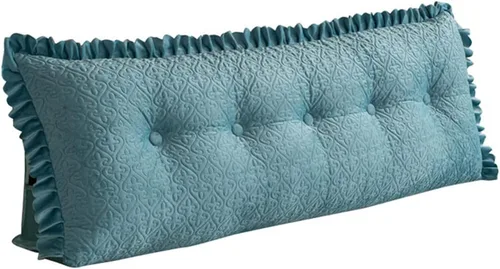 Vista 8 de Almohada triangular suave para cama de lectura, sofá cama, respaldo de apoyo, soporte de posicionamiento de cuña, almohada extraíble para cama Beige