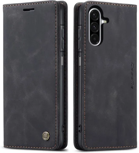 Vista 21 de Funda compatible con Samsung Galaxy A14 con tarjetero y función atril, funda protectora de piel para Galaxy A14 5G de 6.6 pulgadas (negro)